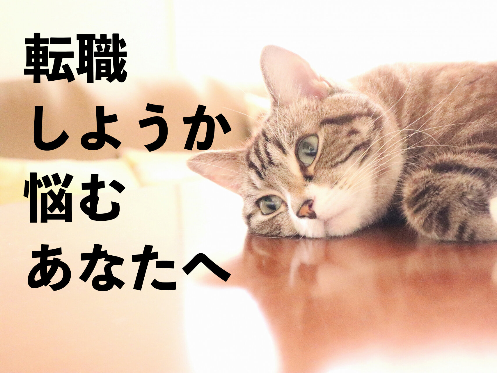「転職しようか...」と悩めるあなたにちょっと聞いてほしいこと。